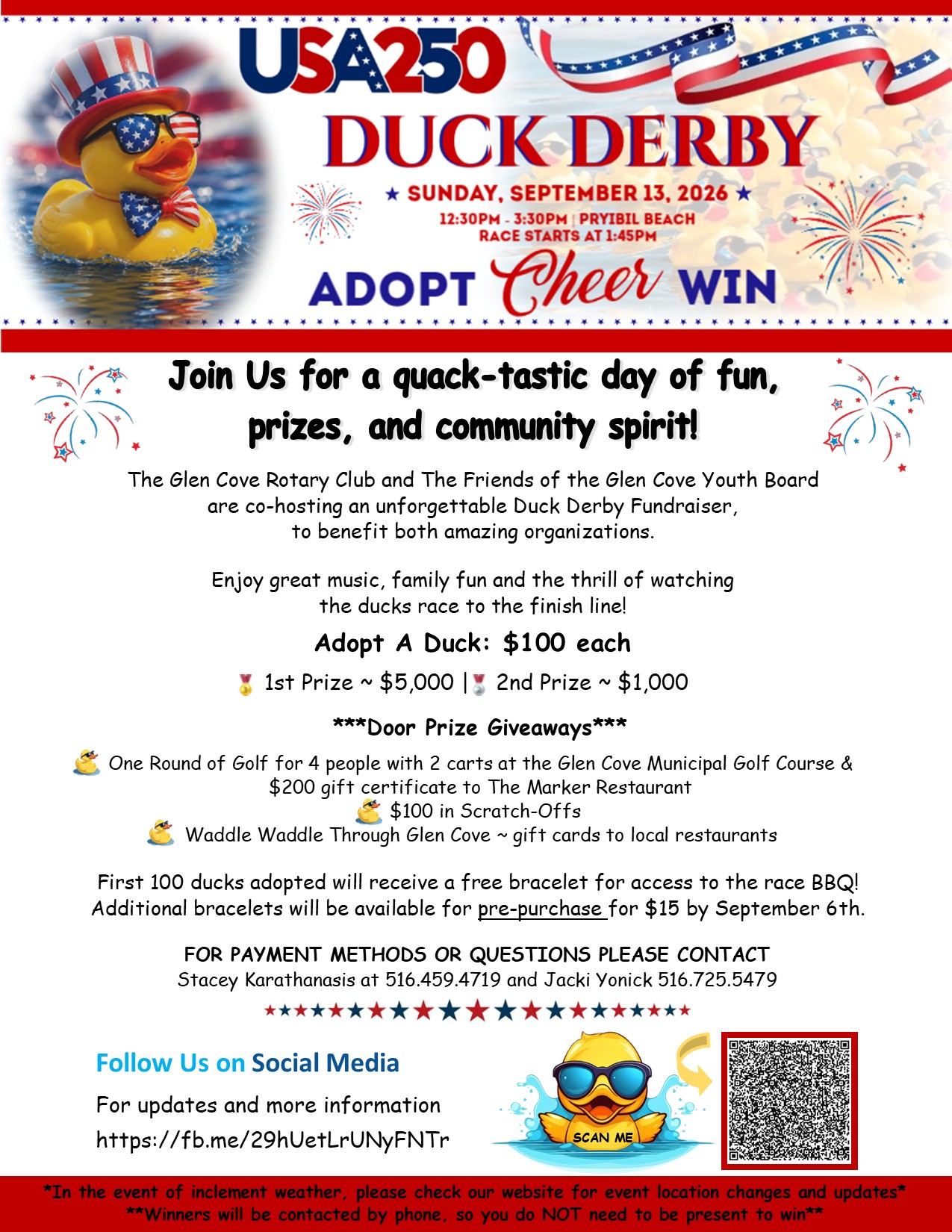 2026 USA 250 Duck Derby event flyer