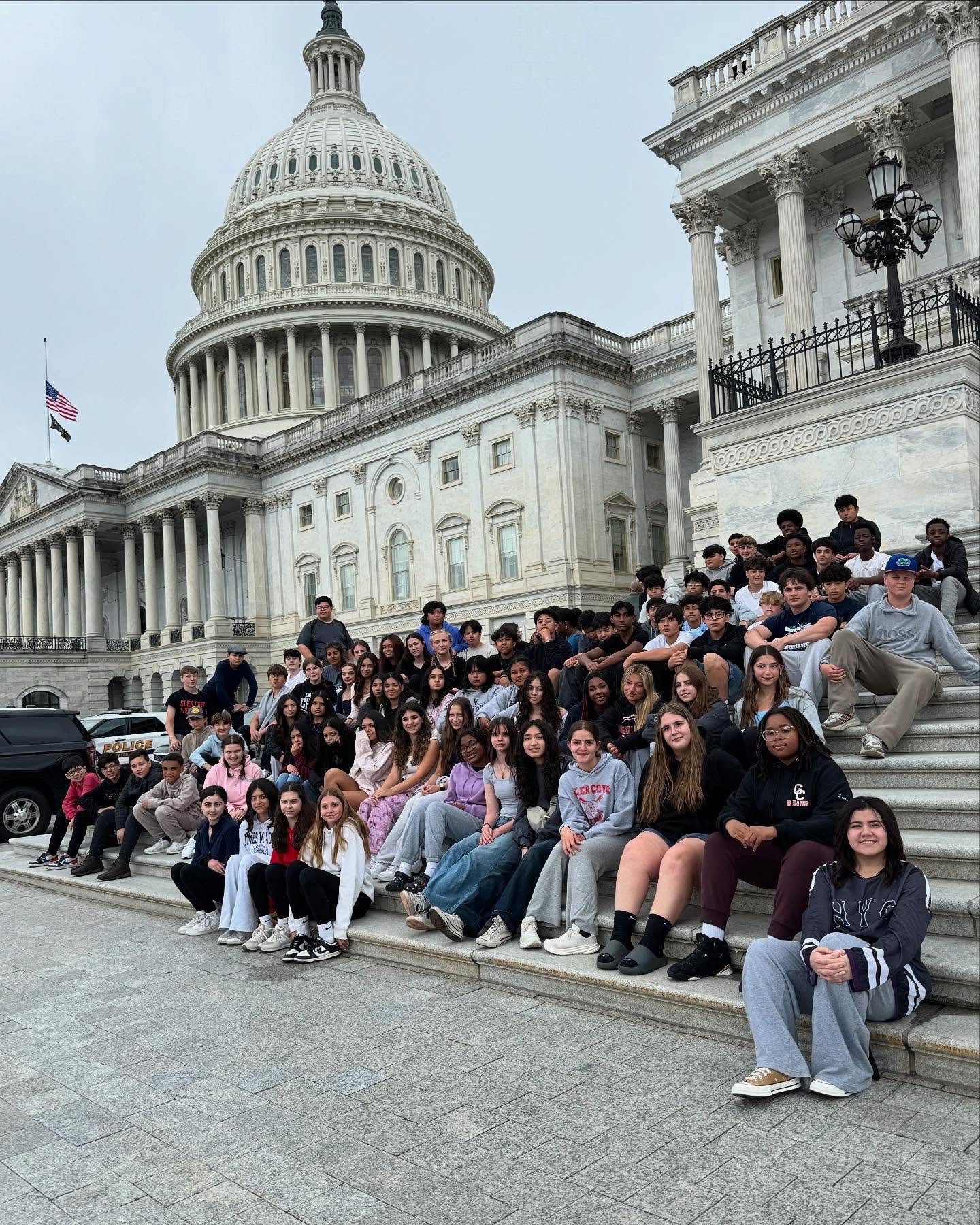 Glen Cove youth visiting the United States Capitol