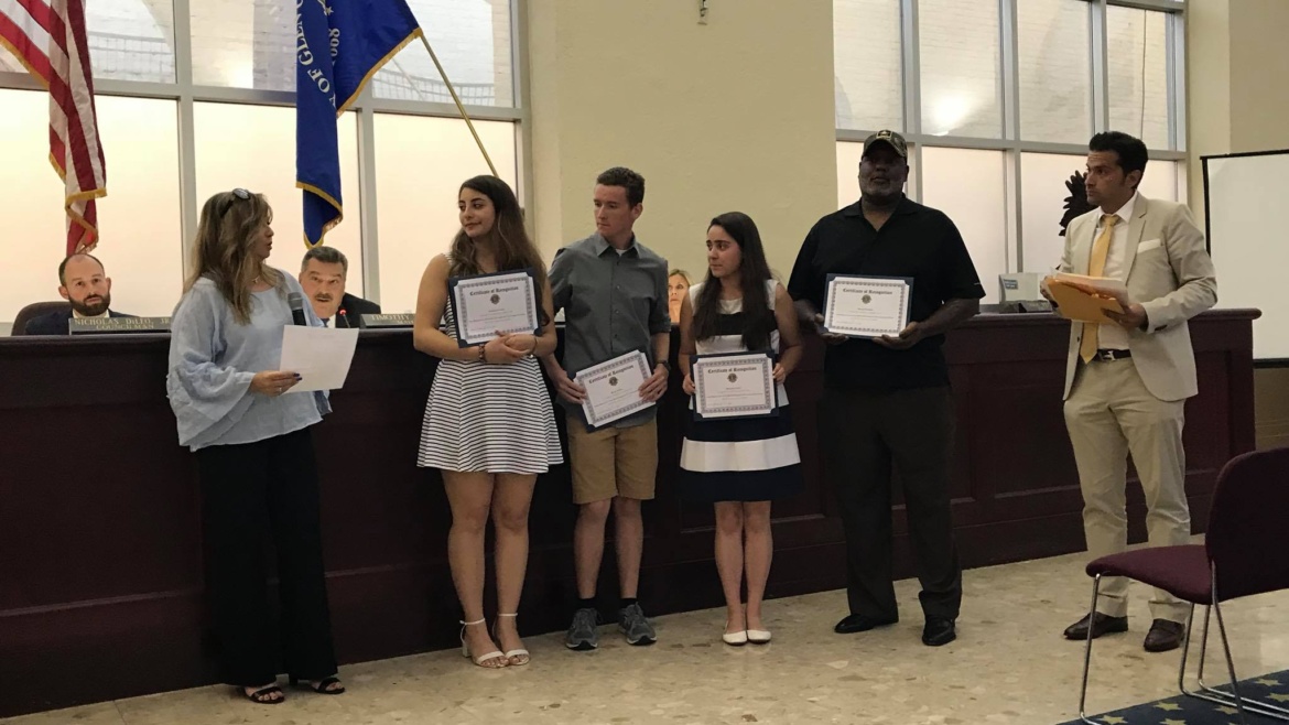 The North Shore Lions Club and the Friends of the Glen Cove Youth Bureau student scholarship